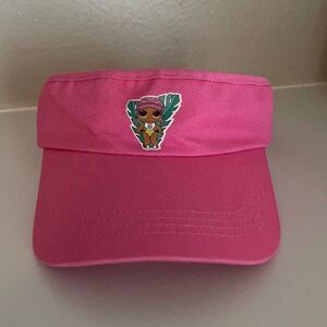 L.O.L surprise pink visor velcro strap